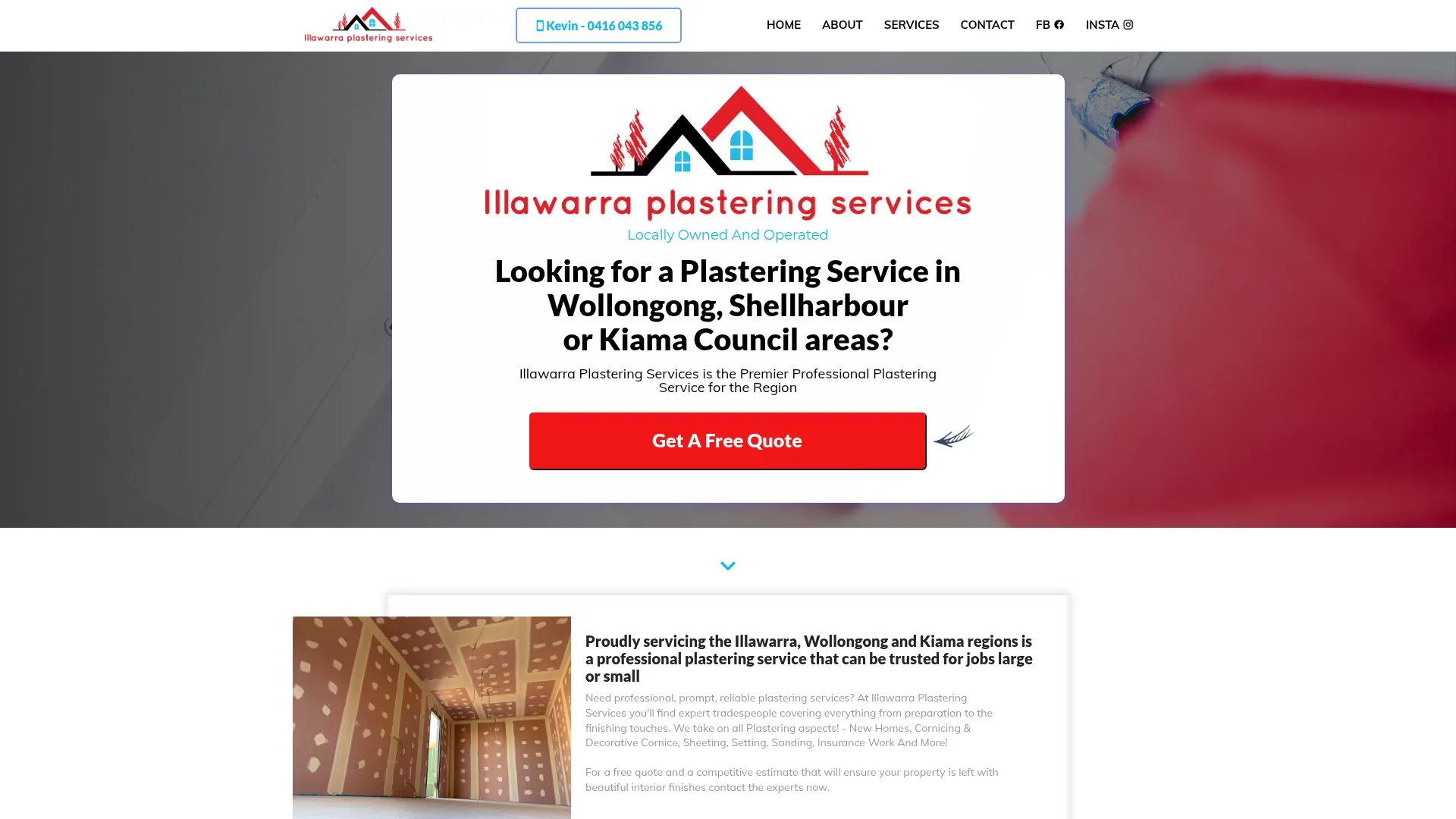 Illawarra Plastering Services website designed by SuccessWithMark.Rocks